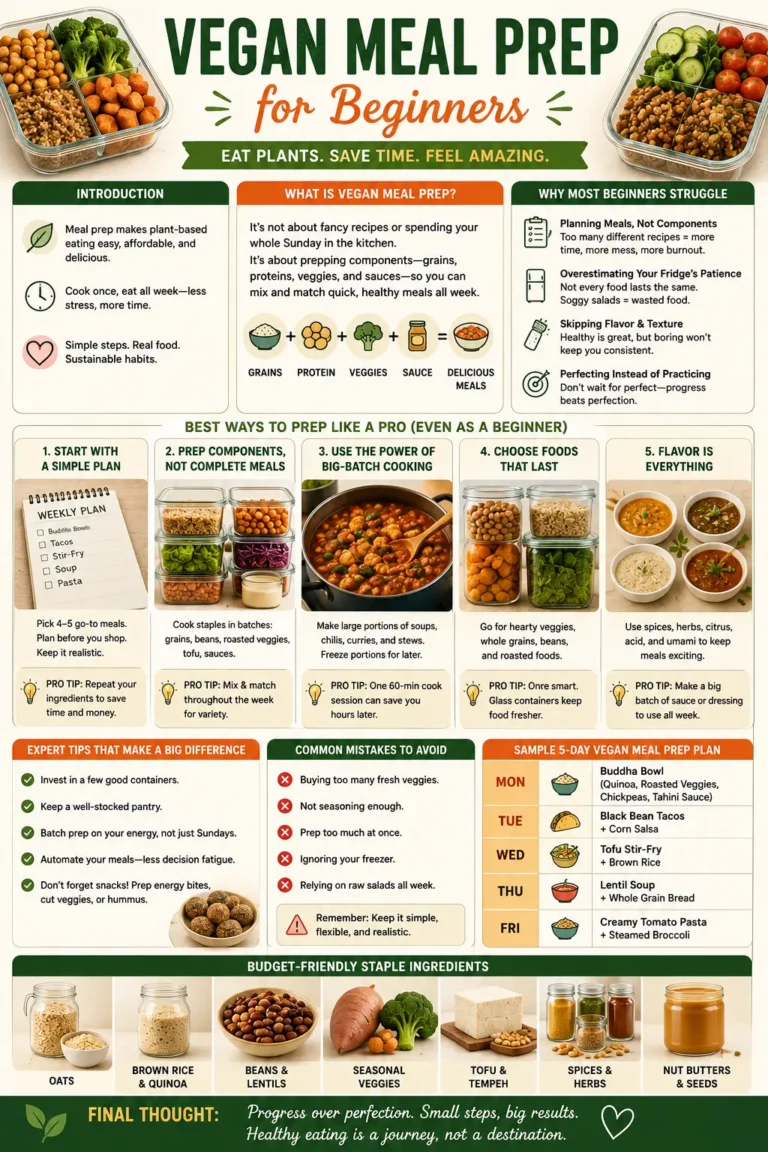 vegan meal prep for beginners
