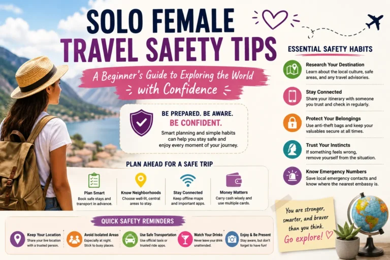 Solo Female Travel Safety Tips: A Beginner’s Guide to Exploring the World with Confidence