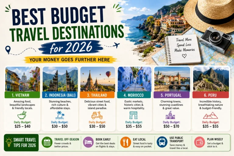 Best Budget Travel Destinations for 2026: Your Money Goes Further Here