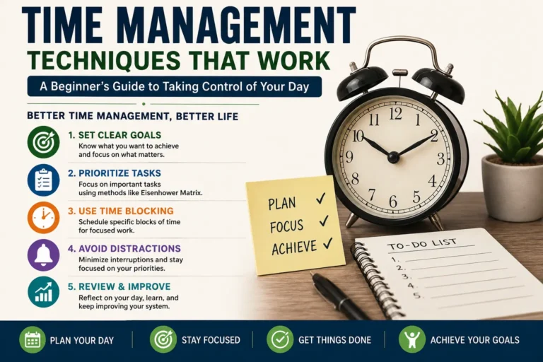 Time Management Techniques That Work: A Beginner’s Guide to Taking Control of Your Day